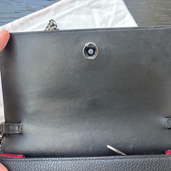 Christian Louboutin Paloma Black Chain Wallet $1590 - Picture 9 of 12